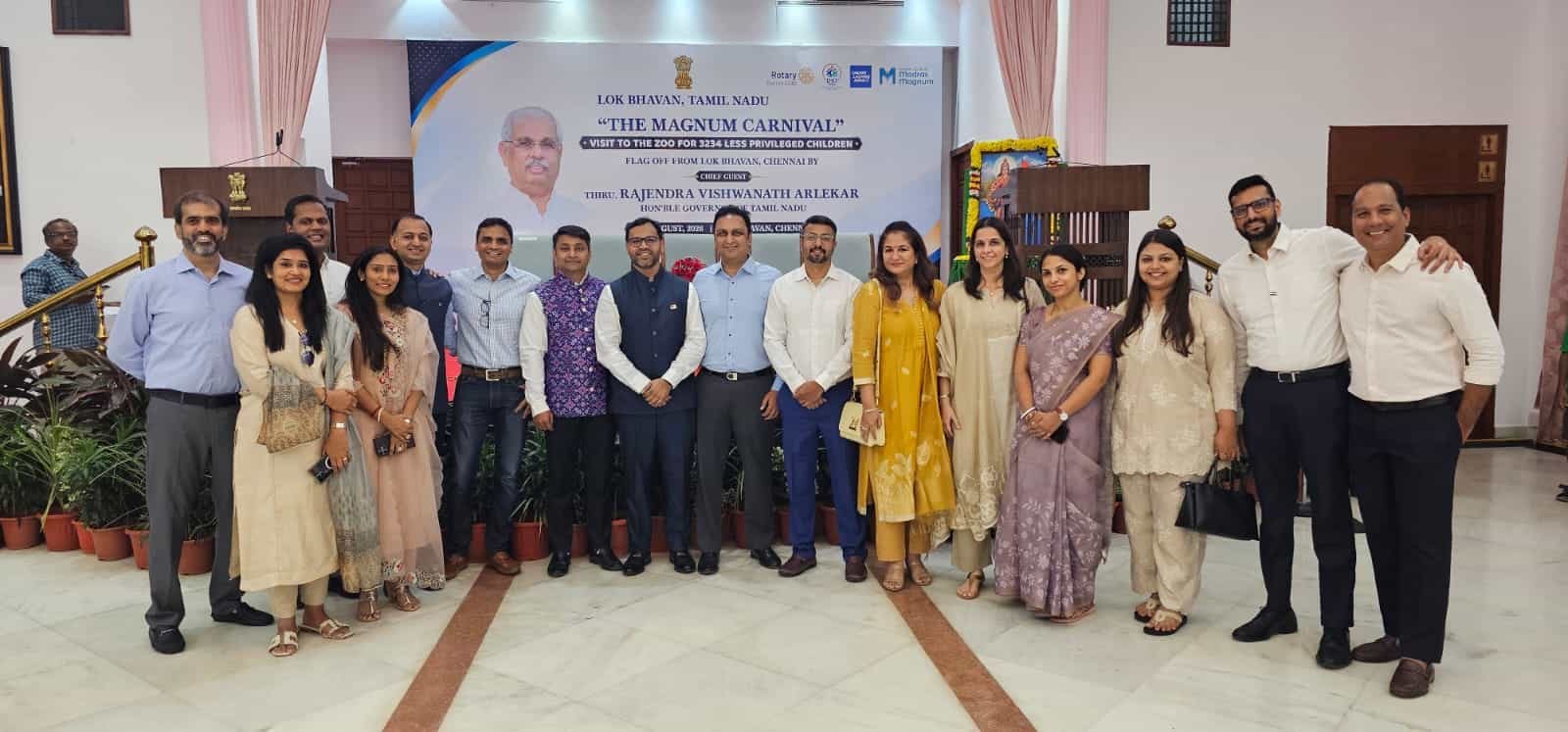 Magnum Carnival flag-off at Lok Bhavan