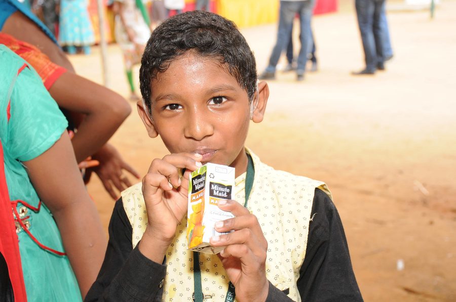 A child enjoying the carnival